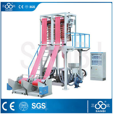 China Extrusora de parafuso dobro de alta velocidade de sopro da máquina do filme do LDPE/HDPE 90 Kg/h fornecedor